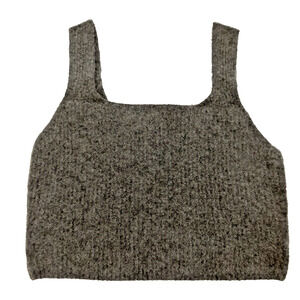 Everlane Women’s Tank Charcoal Gray Yak Hair Blend Size Small Layering  NWT